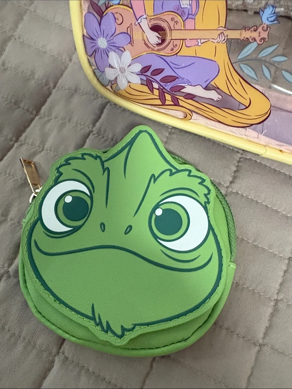 Disney Rapunzel & Pascal Travel Pouch Set - Purple, Green, Yellow